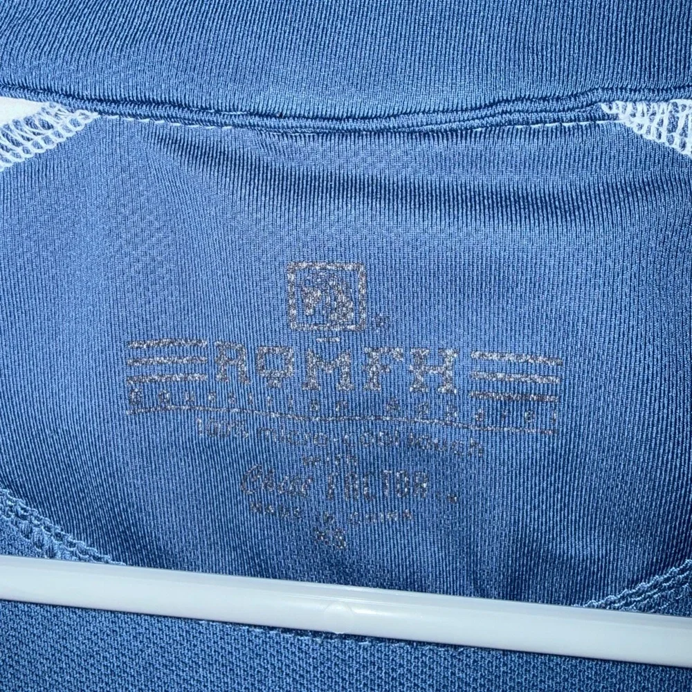 Romfh Women's White/Blue Show Shirt - Picture 4 of 6